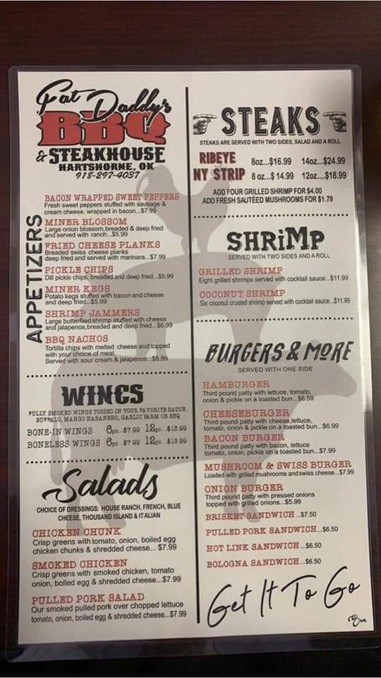 Menu Fat Daddy's Bbq & Steakhouse-6